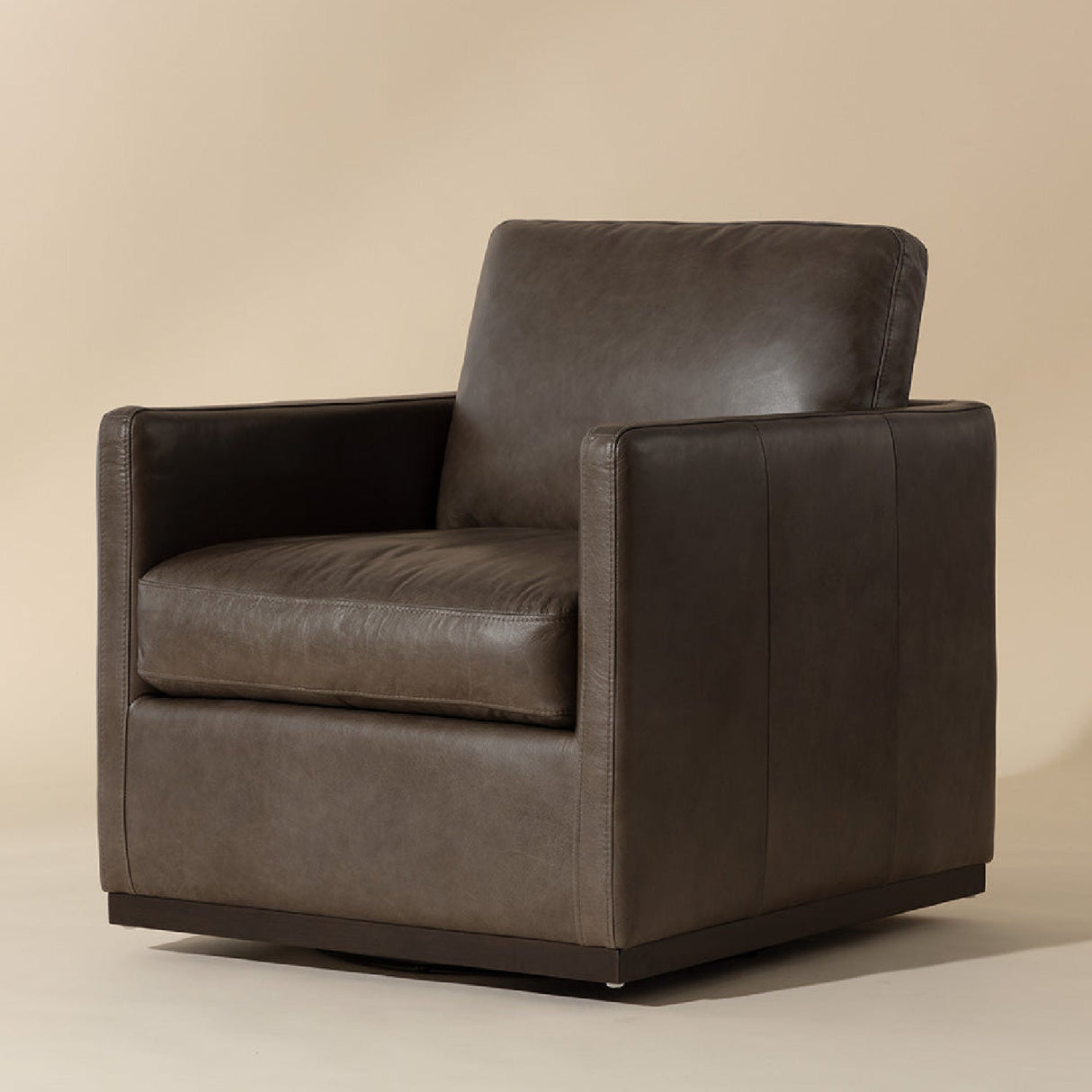 Track-Armed Swivel Lounge Chair by Splendido Portman Accent Chair, alternate view 20