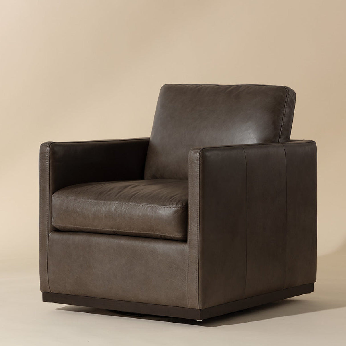 Track-Armed Swivel Lounge Chair by Splendido Portman Accent Chair, alternate view 24