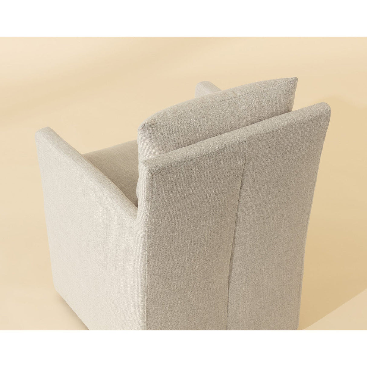Linen Wheeled Dining Chair by Splendido Glenrose, alternate view 11