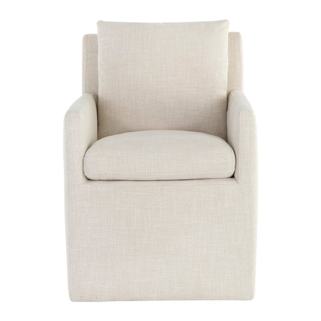 Linen Wheeled Dining Chair by Splendido Glenrose, alternate view 3