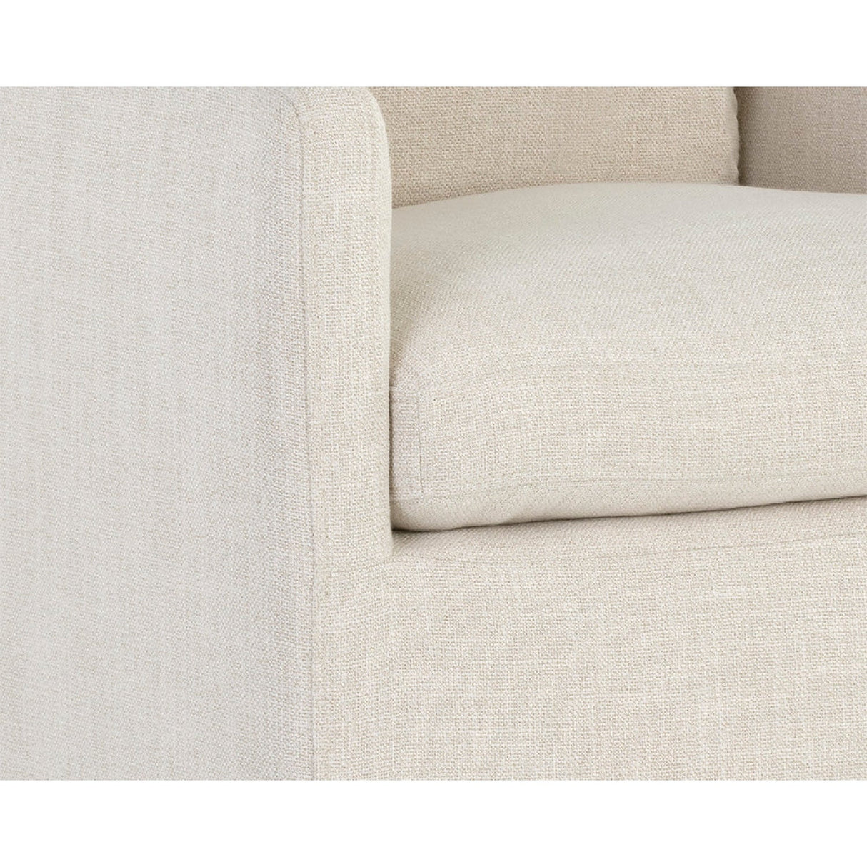 Linen Wheeled Dining Chair by Splendido Glenrose, alternate view 6