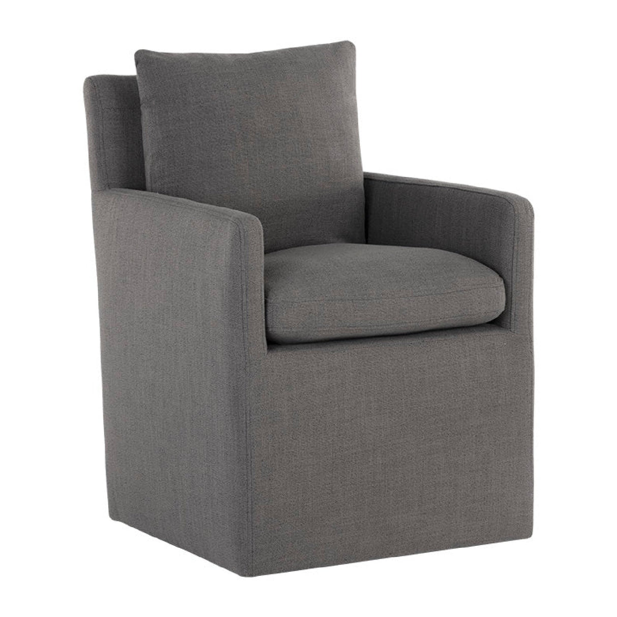 Linen Wheeled Dining Chair by Splendido Glenrose, alternate view 13