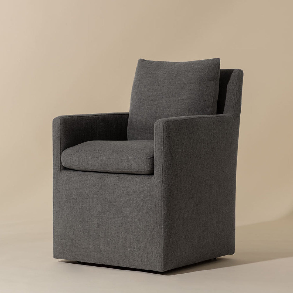 Linen Wheeled Dining Chair by Splendido Glenrose, alternate view 15
