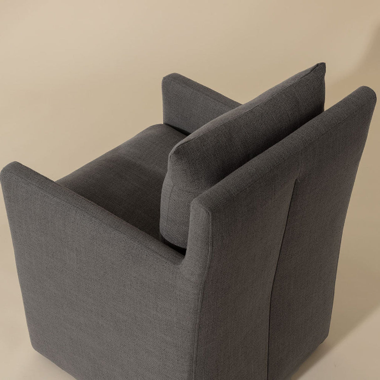 Linen Wheeled Dining Chair by Splendido Glenrose, alternate view 18