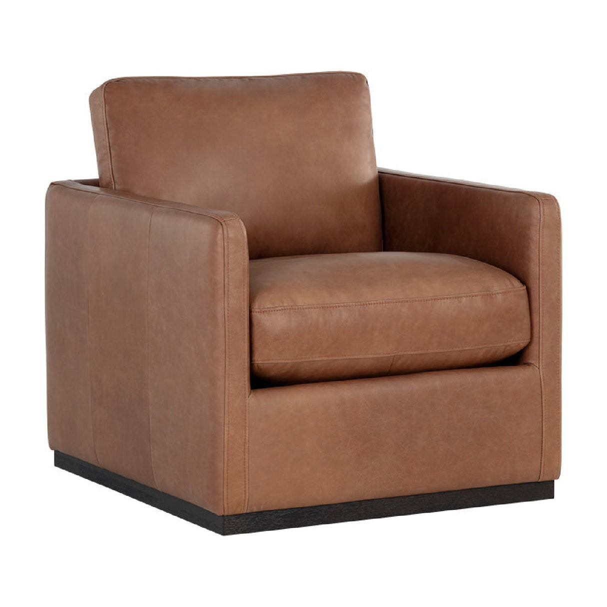 Track-Armed Swivel Lounge Chair by Splendido Portman Accent Chair, alternate view 12