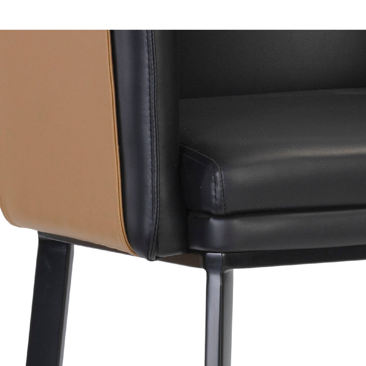 Two-Toned Leather Counter Stool by Splendido Carter, alternate view 13