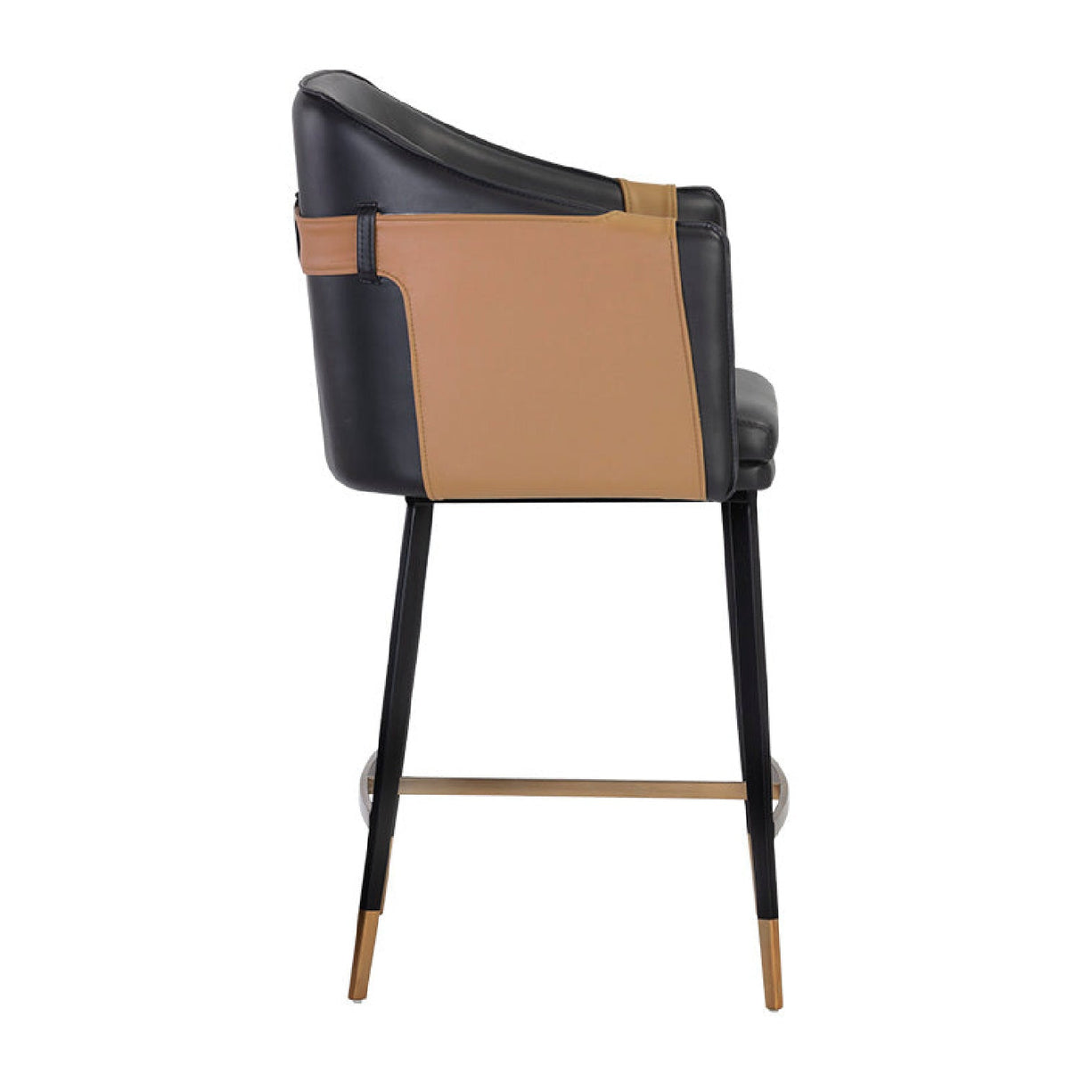 Two-Toned Leather Counter Stool by Splendido Carter, alternate view 10