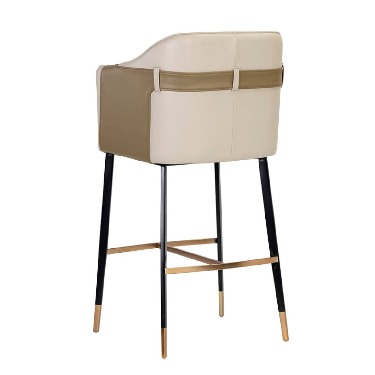 Two-Toned Leather Bar Stool by Splendido Carter Barstool, alternate view 5