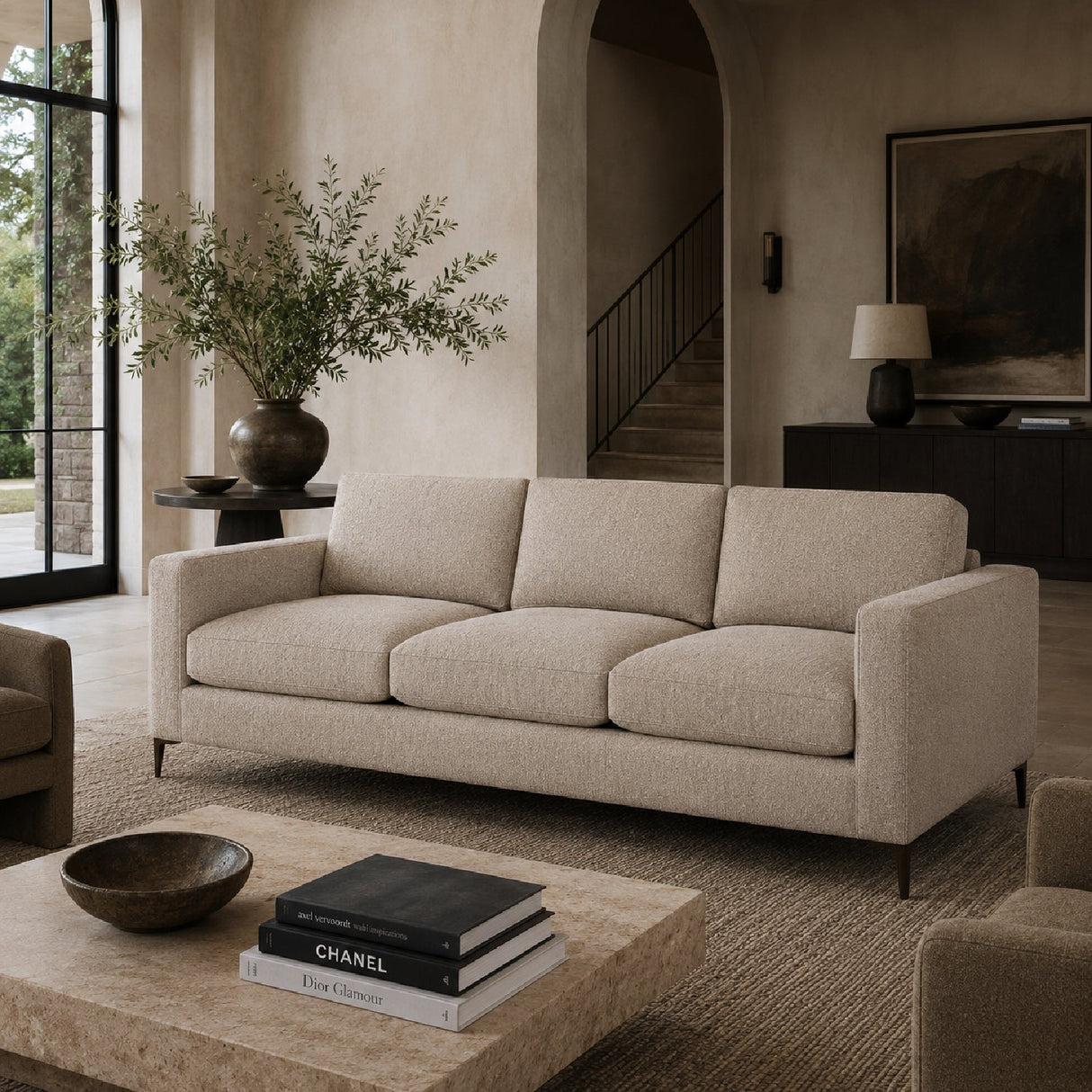 Minimalist Fabric Sofa by Splendido Byward, alternate view 2