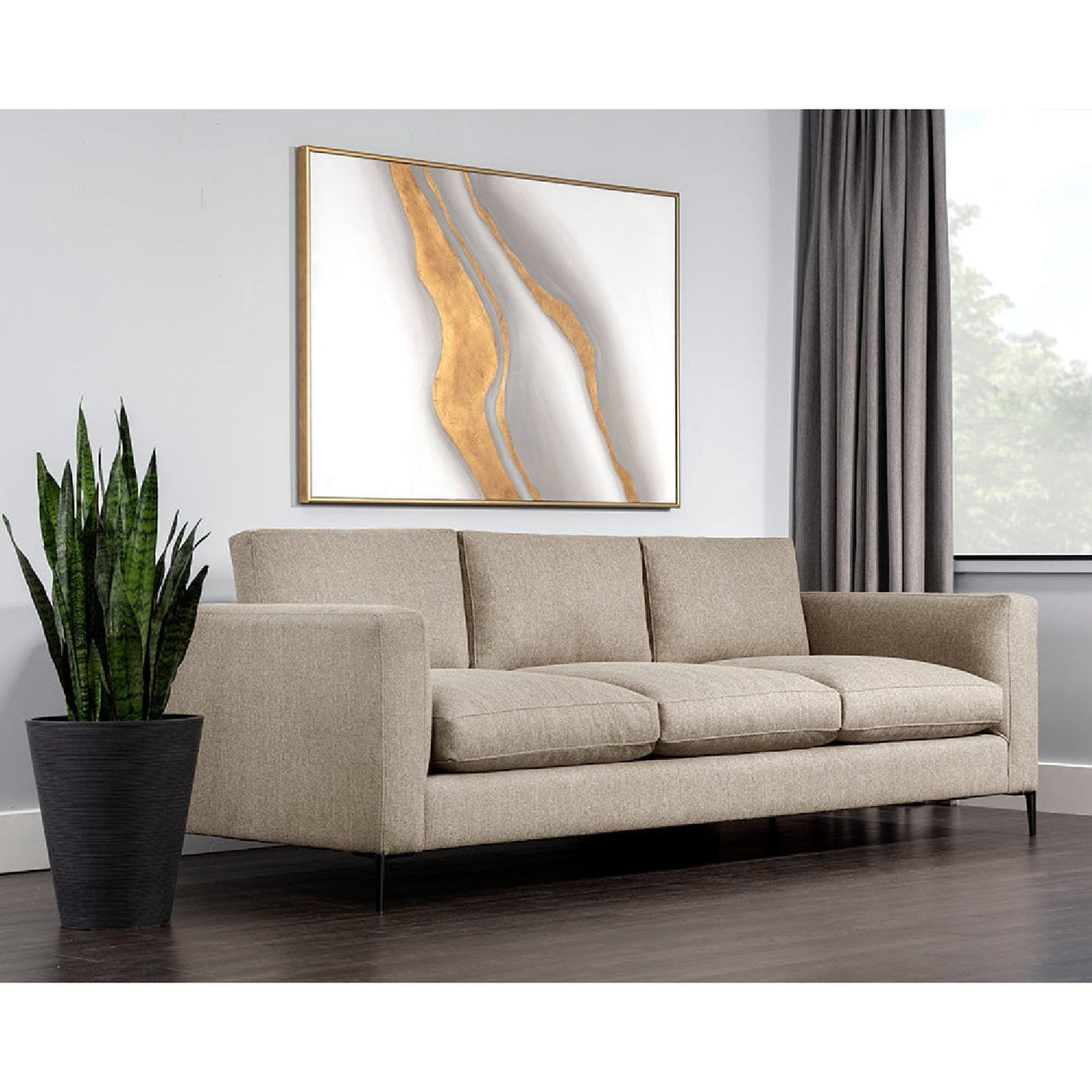 Minimalist Fabric Sofa by Splendido Byward, alternate view 7