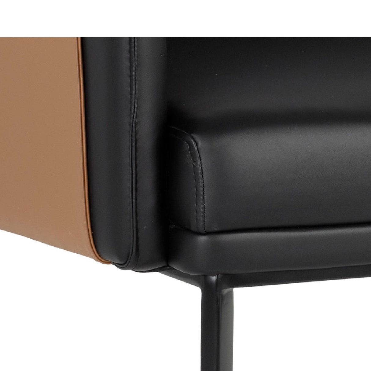 Two-Toned Leather Lounge Chair by Splendido Carter Accent Chair, alternate view 17