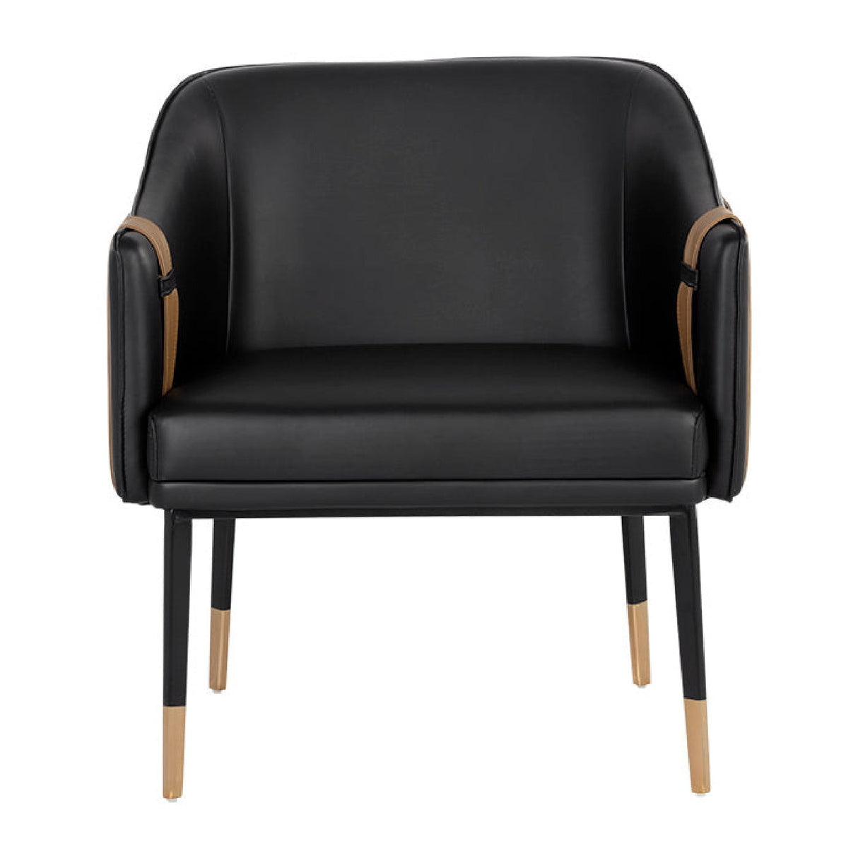 Two-Toned Leather Lounge Chair by Splendido Carter Accent Chair, alternate view 12