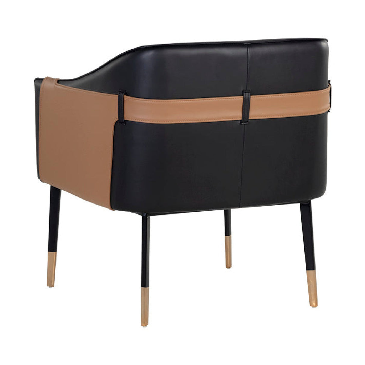 Two-Toned Leather Lounge Chair by Splendido Carter Accent Chair, alternate view 14