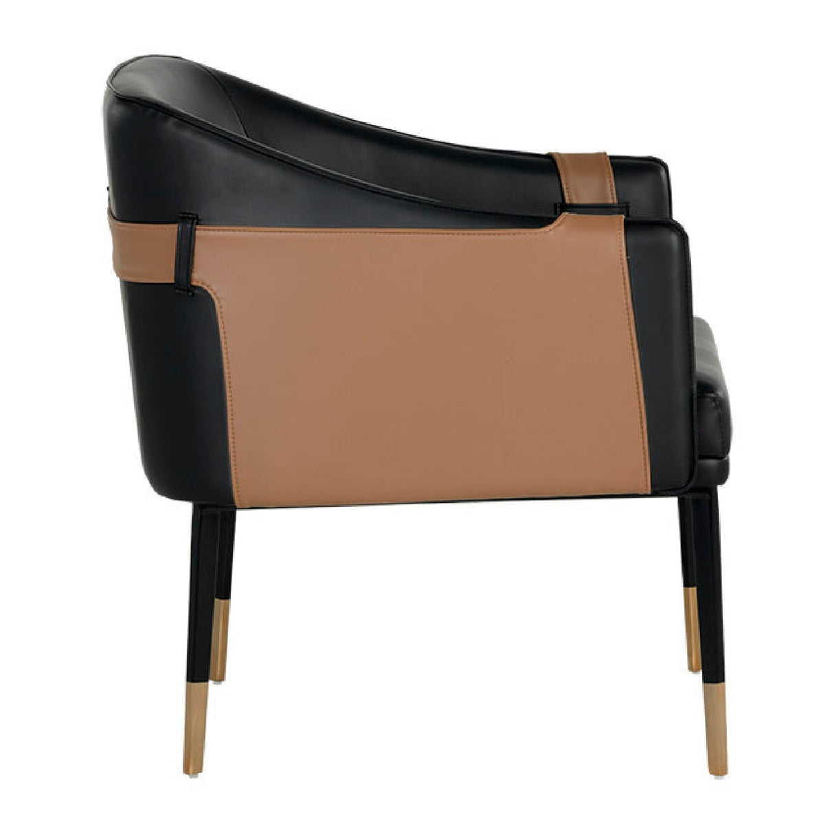 Two-Toned Leather Lounge Chair by Splendido Carter Accent Chair, alternate view 13