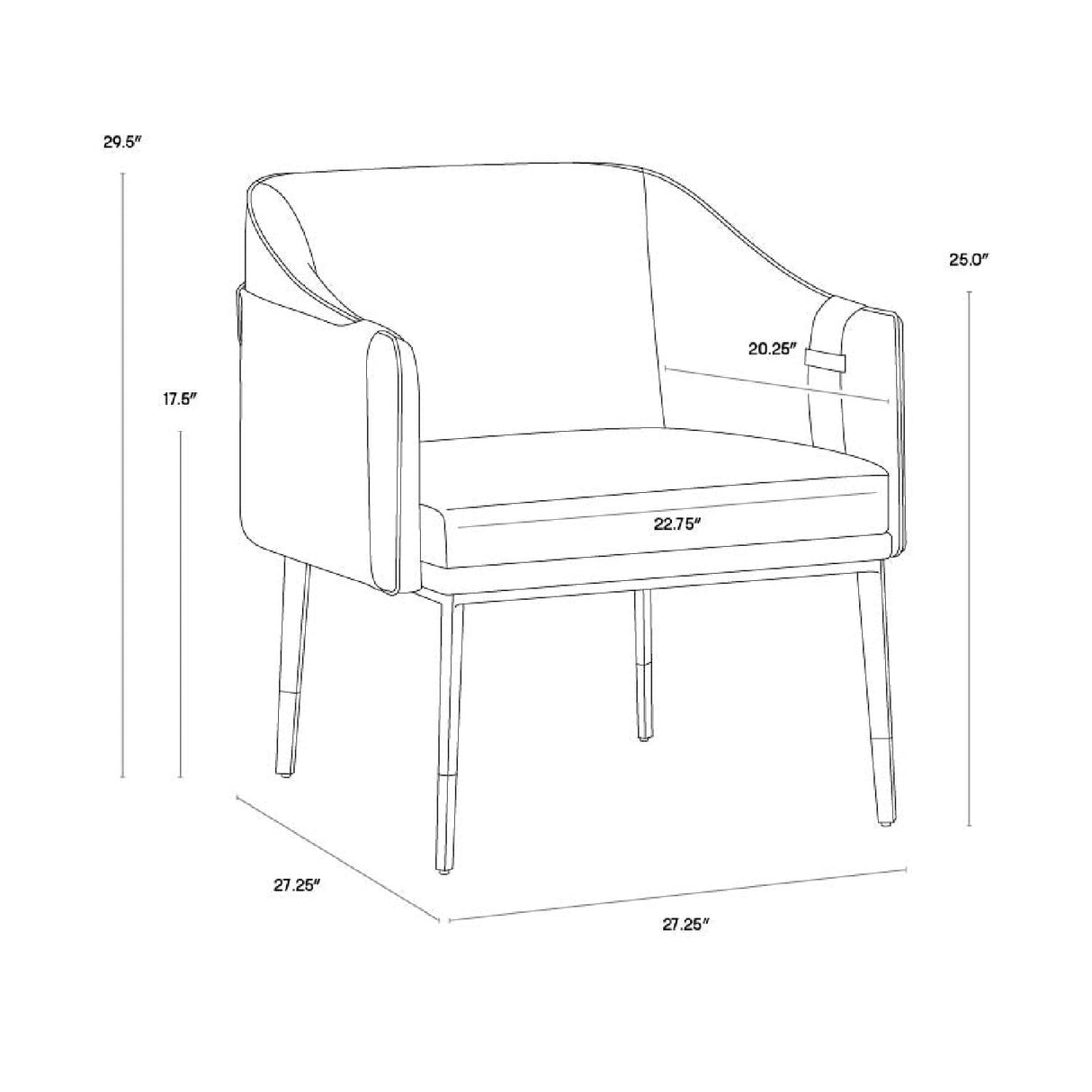 Two-Toned Leather Lounge Chair by Splendido Carter Accent Chair, alternate view 9