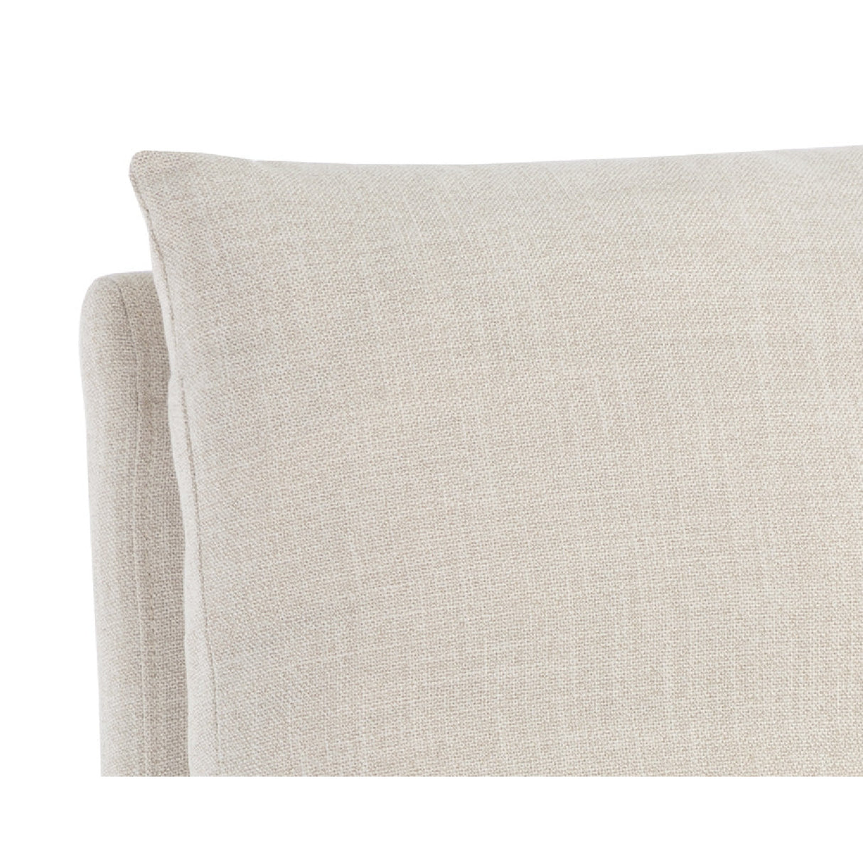 White Linen Wheeled Dining Chair by Splendido Glenrose, alternate view 5