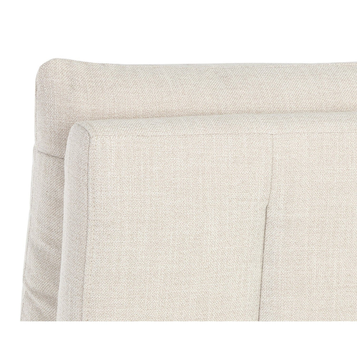White Linen Wheeled Dining Chair by Splendido Glenrose, alternate view 6