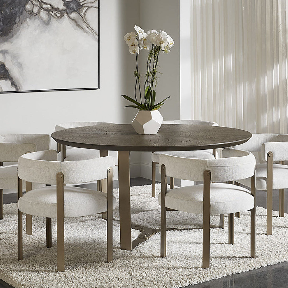 Curved Wood Frame Dining Armchair by Splendido Mae Dining Chair, alternate view 13