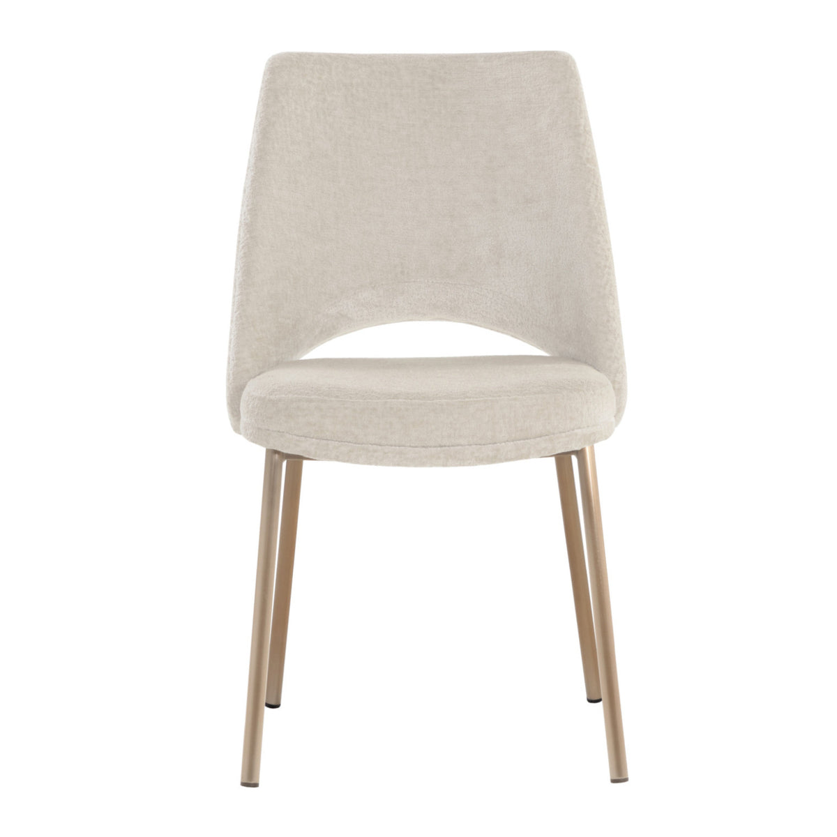 Cutout-Back Fabric Dining Chairs (2) | Splendido Radella