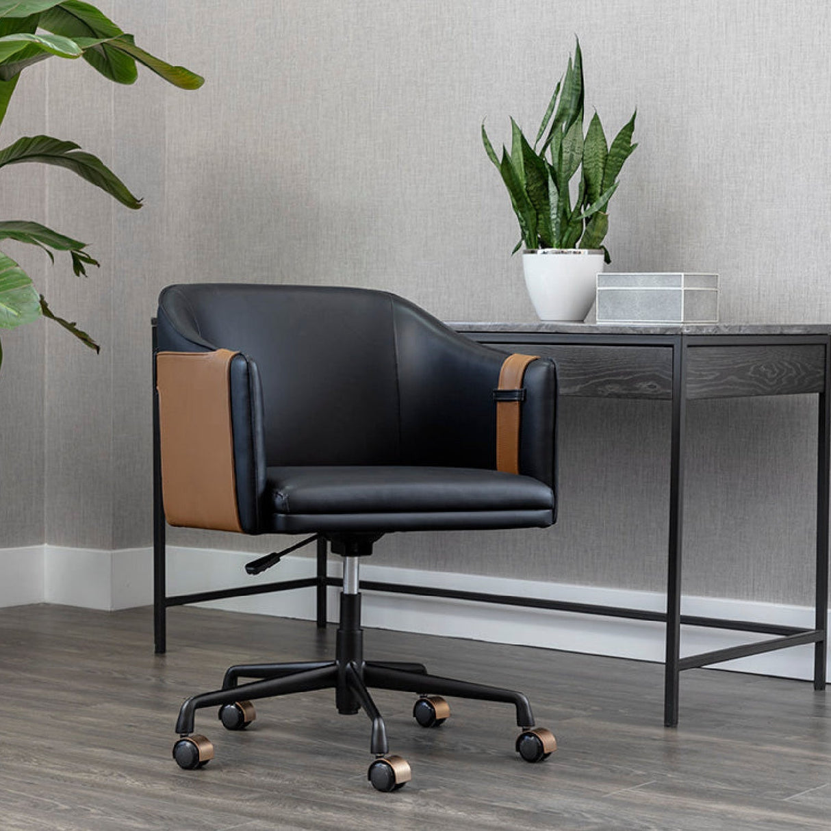Two-Toned Leather Office Chair by Splendido Carter, alternate view 10