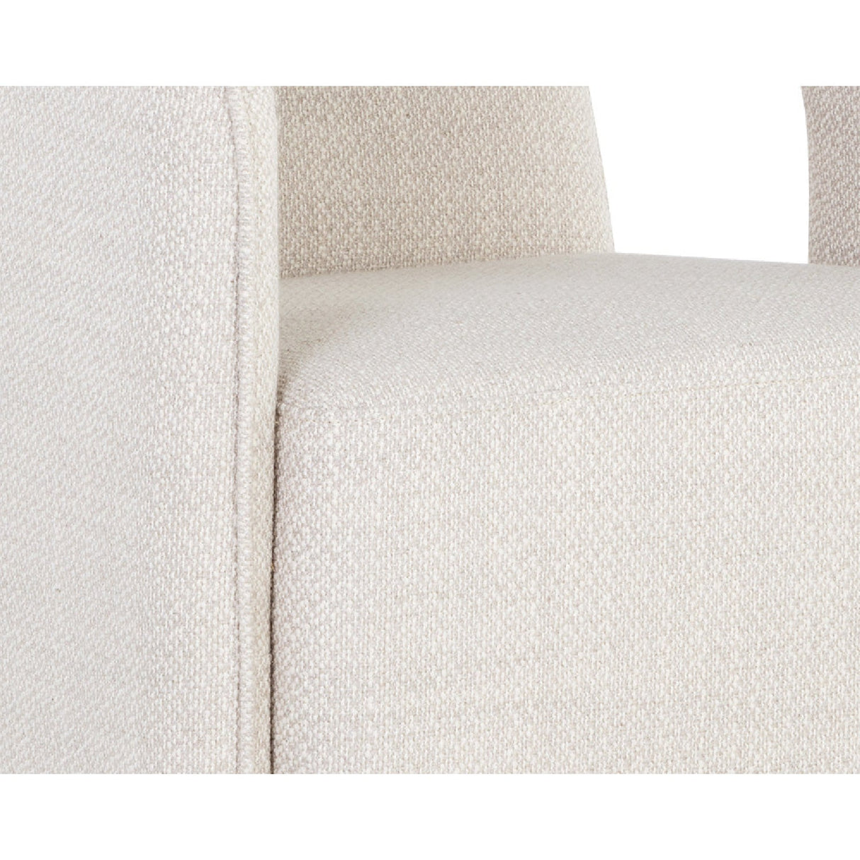 Fabric Upholstered Wheel Dining Armchair by Splendido Kendrick Dining Chair, alternate view 6