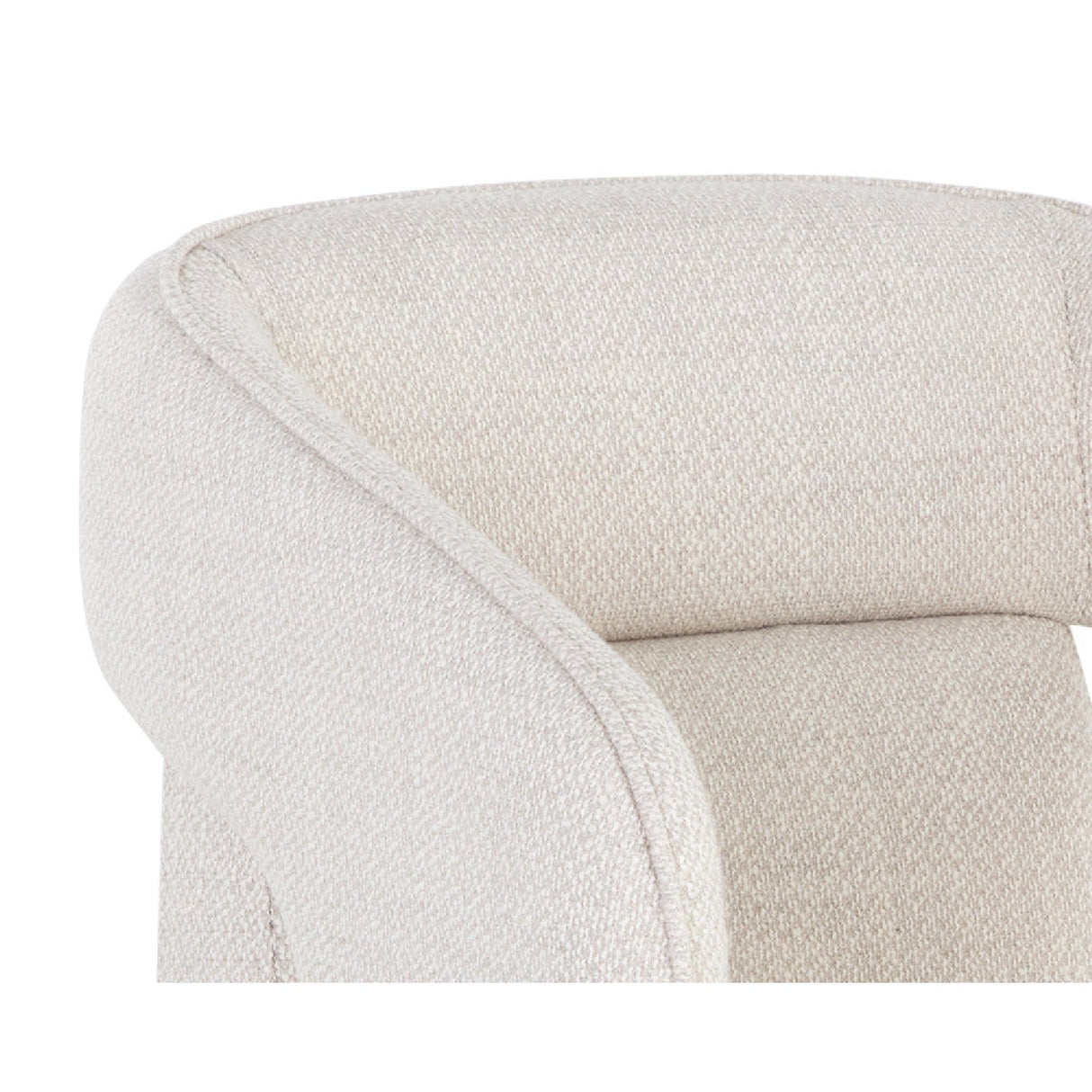 Fabric Upholstered Wheel Dining Armchair by Splendido Kendrick Dining Chair, alternate view 7