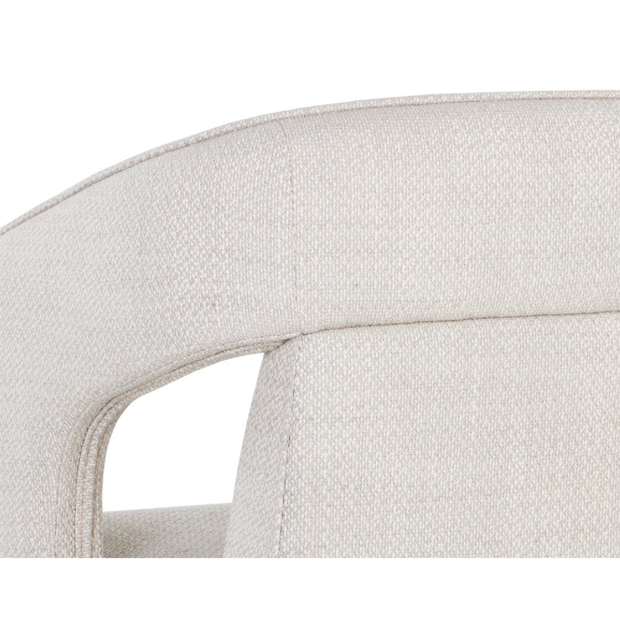 Modern European furniture - Fabric Upholstered Wheel Dining Armchair - www.oroa.com | Oroa.com