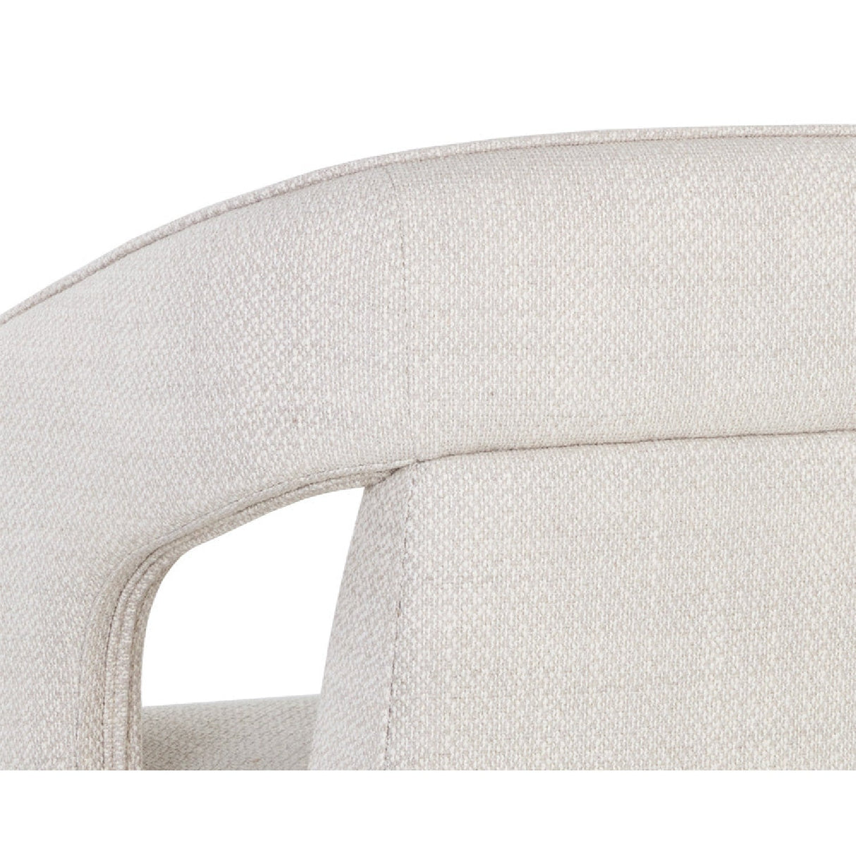 Fabric Upholstered Wheel Dining Armchair by Splendido Kendrick Dining Chair, alternate view 8