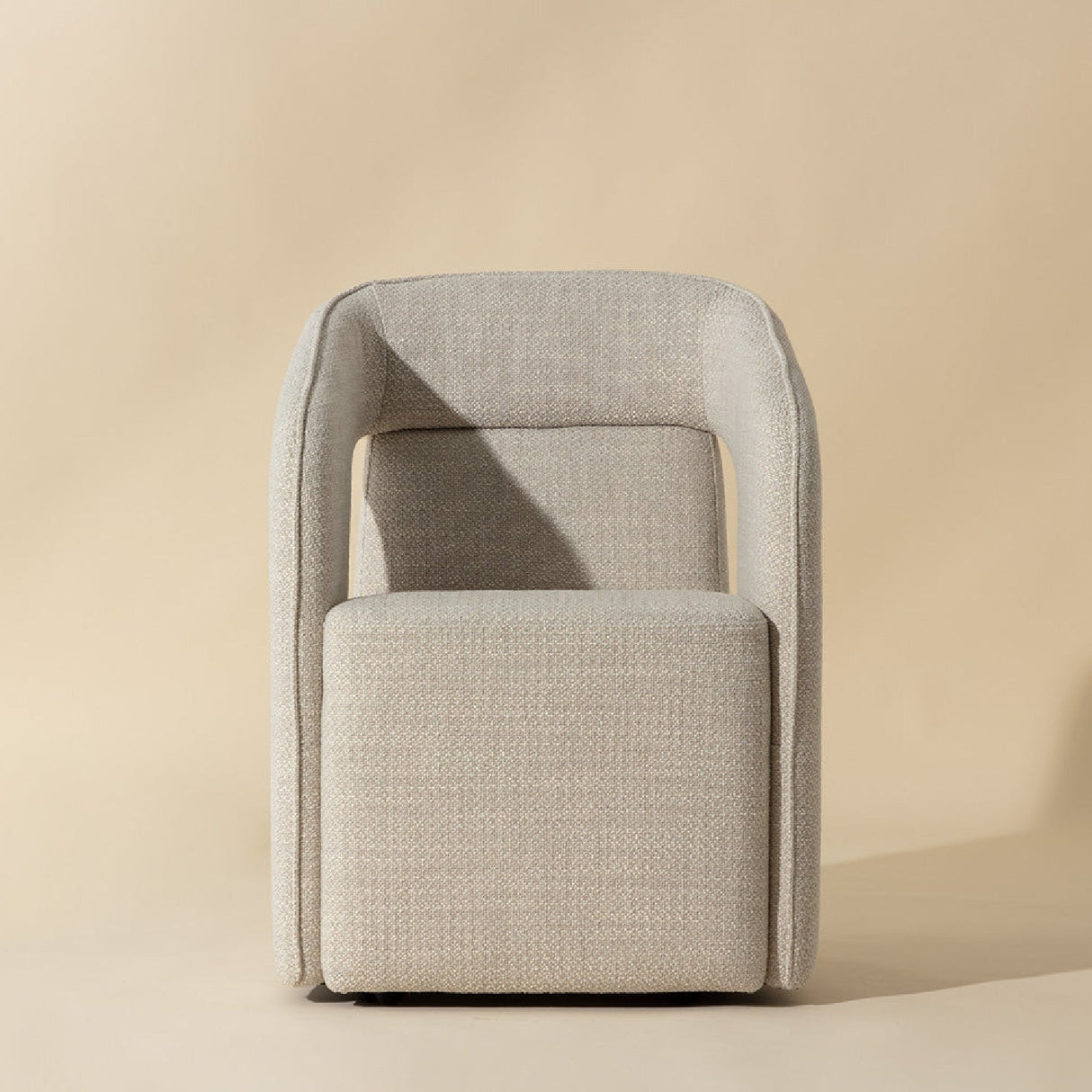 Fabric Upholstered Wheel Dining Armchair by Splendido Kendrick Dining Chair, alternate view 9