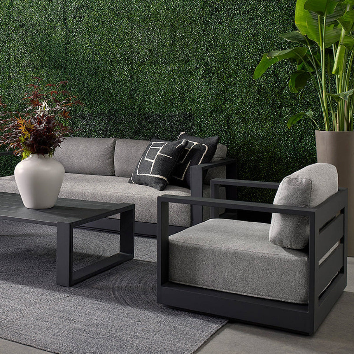 Aluminum Framed Outdoor Lounge Armchair by Splendido Tavira Outdoor Lounge Chair, alternate view 17