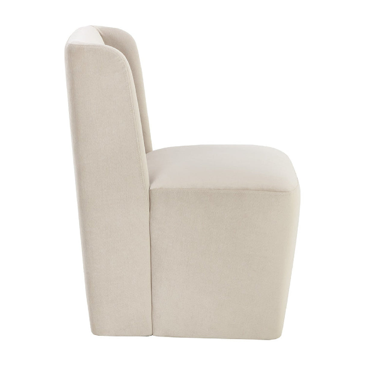 Upholstered Wheel Dining Chair by Splendido Amita, alternate view 4
