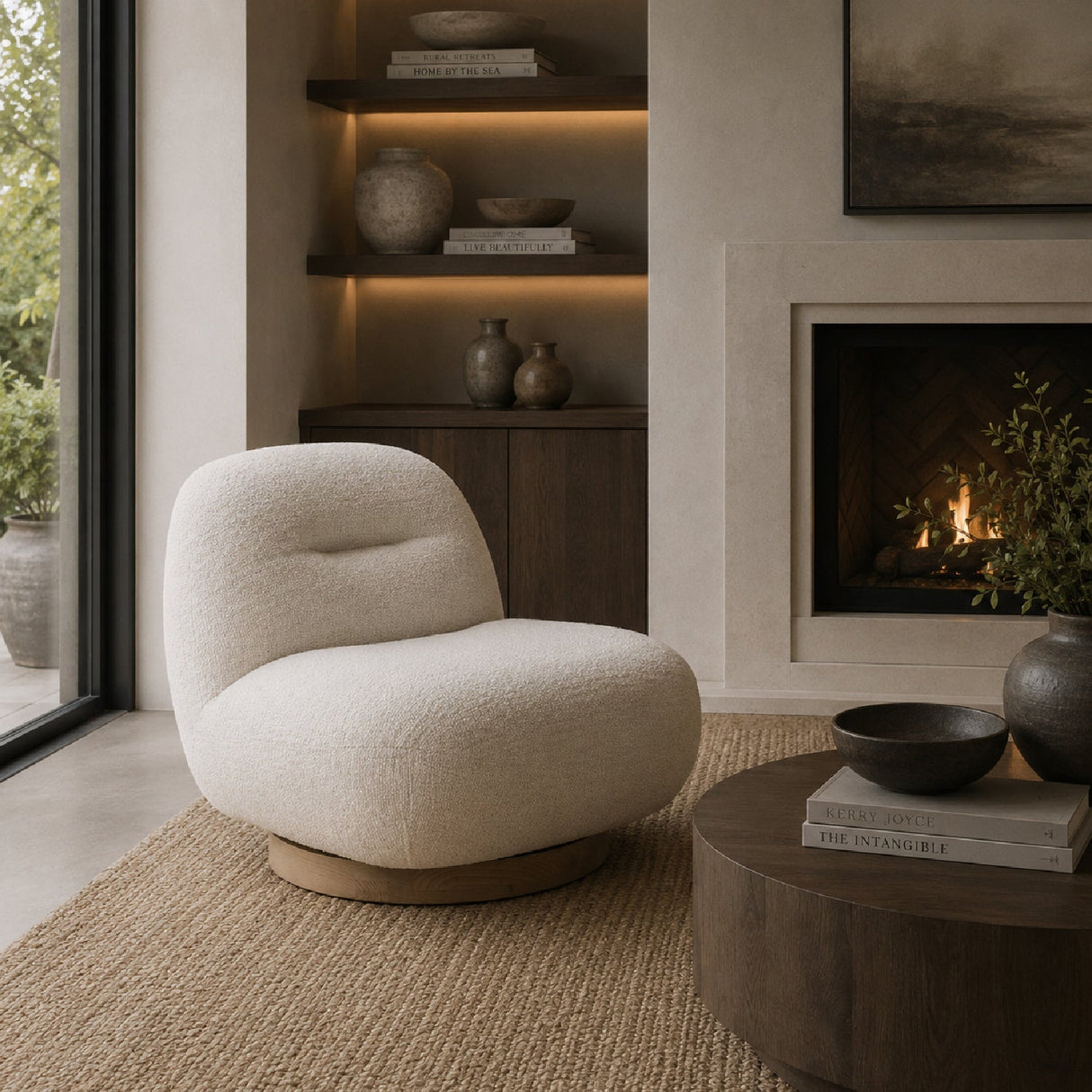Modern Fabric Lounge Chair by Splendido Forester Accent Chair, alternate view 2