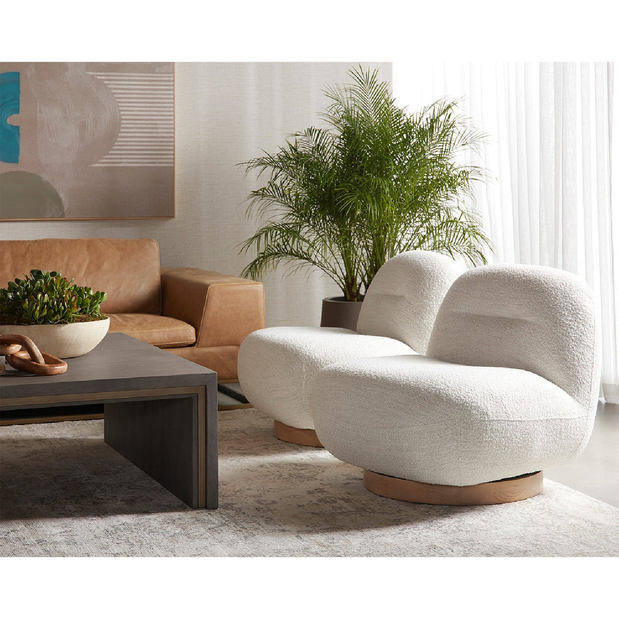 Modern Fabric Lounge Chair by Splendido Forester Accent Chair, alternate view 8