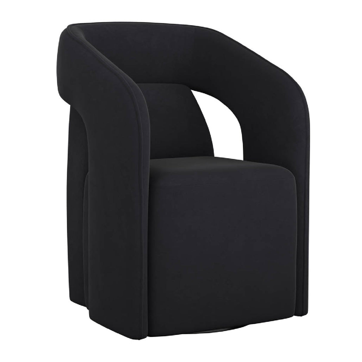 Fabric Upholstered Wheel Dining Armchair by Splendido Kendrick Dining Chair, alternate view 12