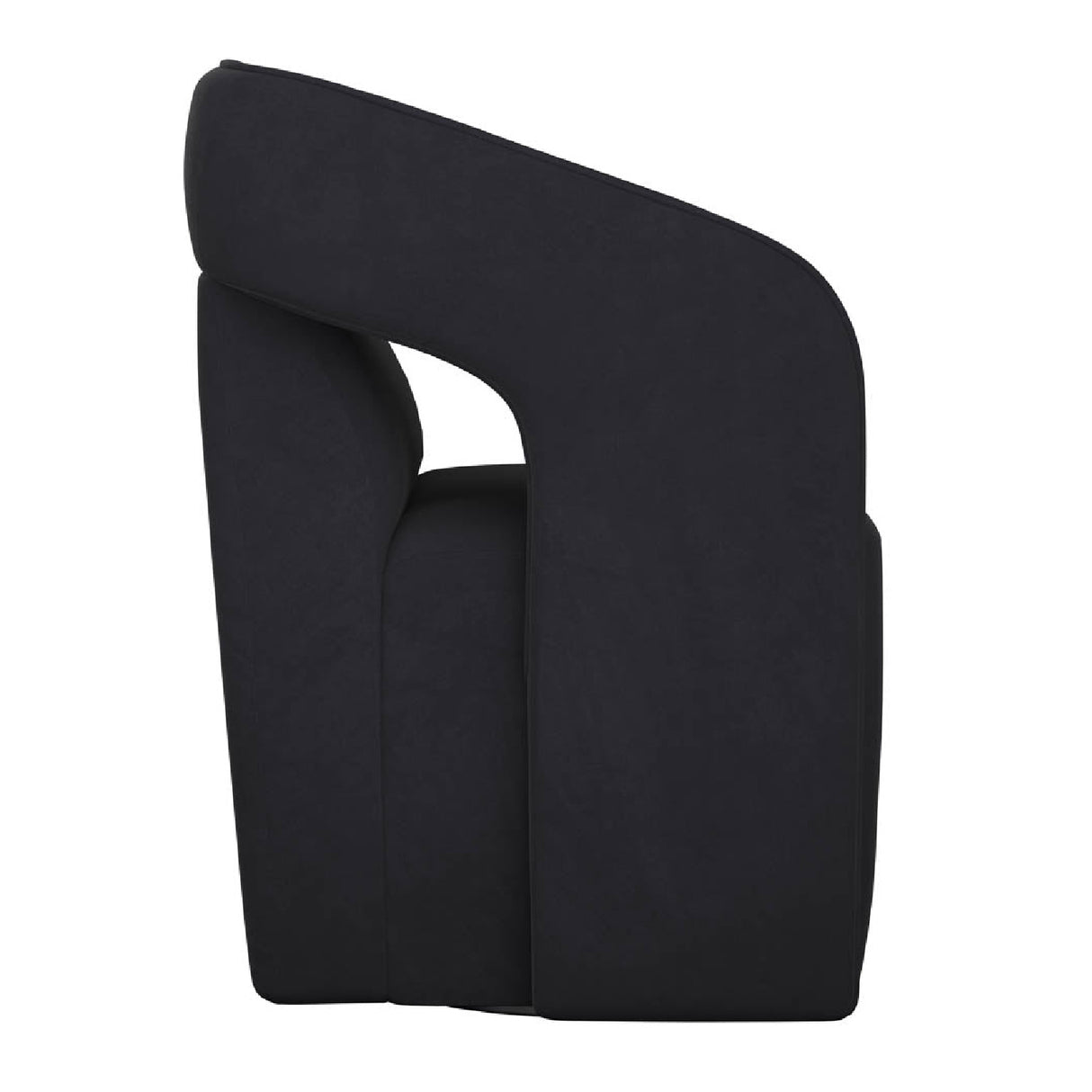 Modern European furniture - Fabric Upholstered Wheel Dining Armchair - www.oroa.com | Oroa.com