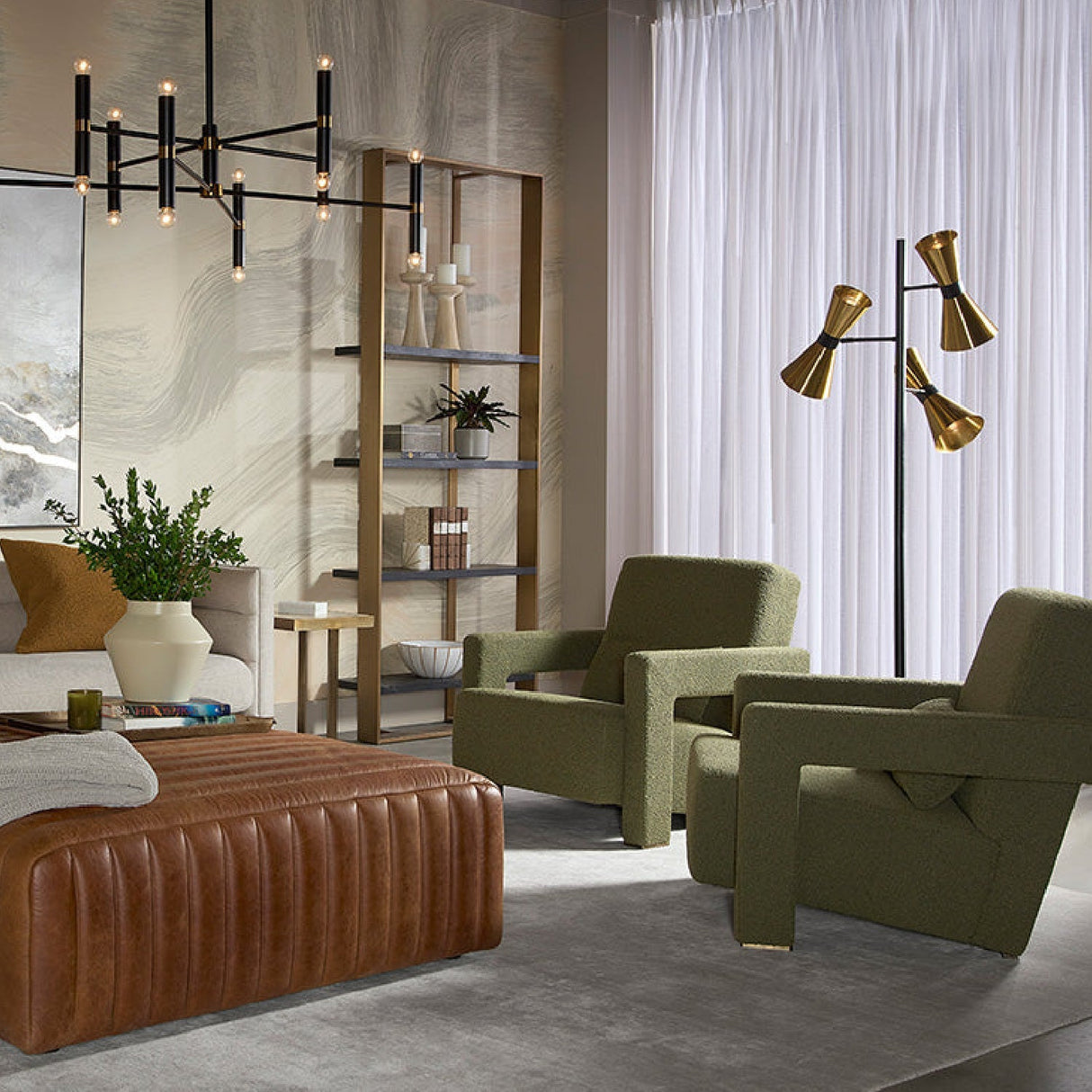 Modern Fabric Lounge Chair by Splendido Forester Accent Chair, alternate view 7