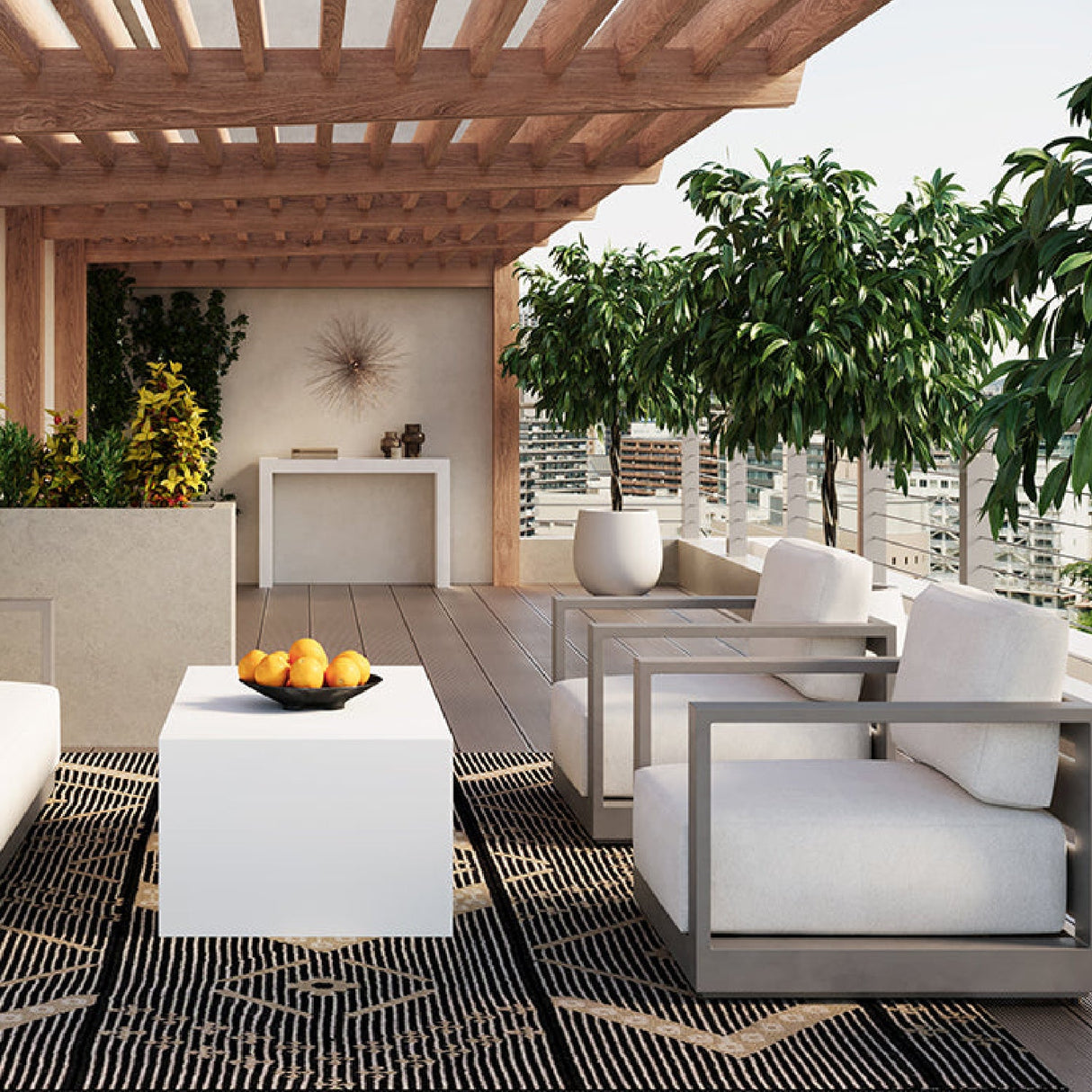 Aluminum Framed Outdoor Lounge Armchair by Splendido Tavira Outdoor Lounge Chair, alternate view 2