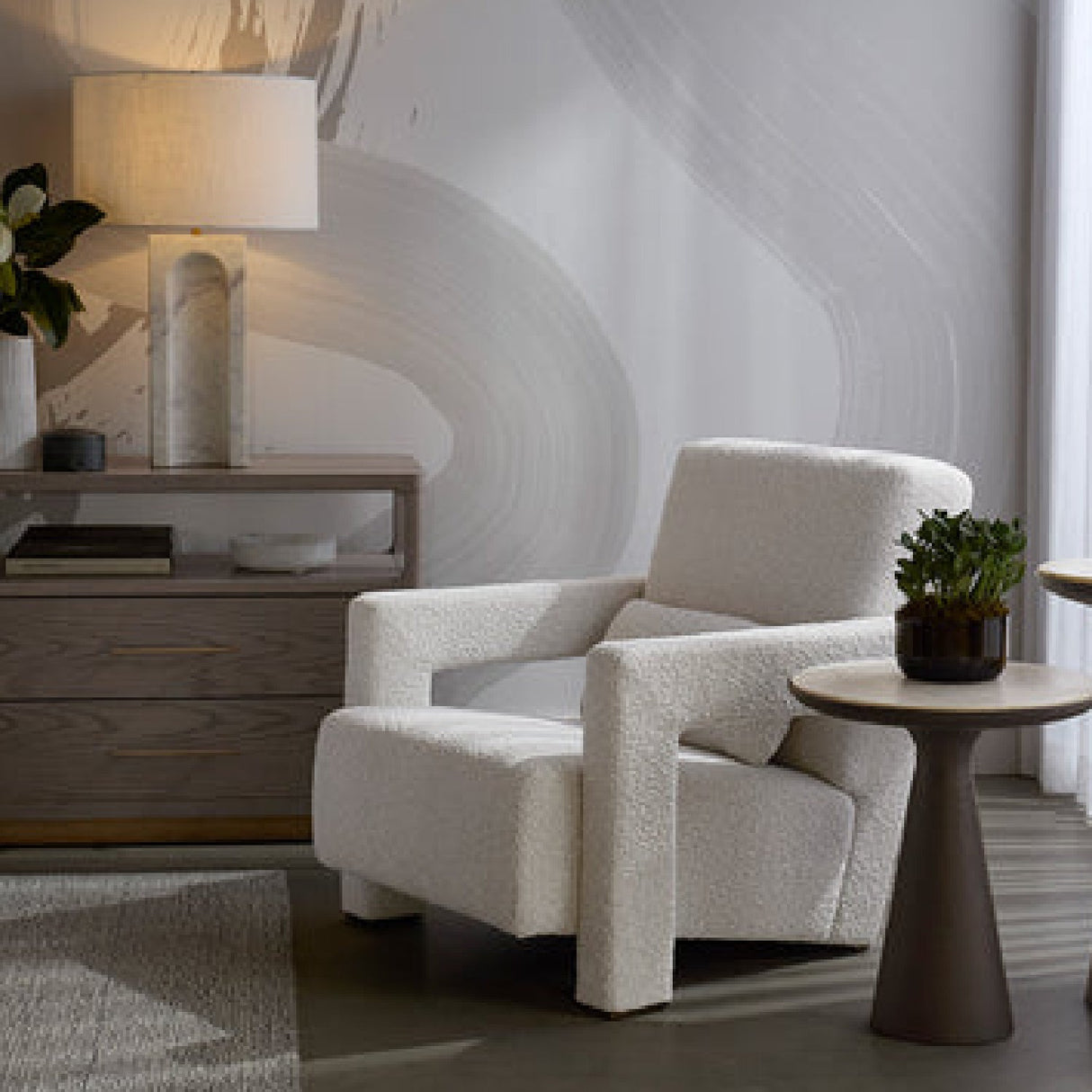 Modern Fabric Lounge Chair by Splendido Forester Accent Chair, alternate view 2