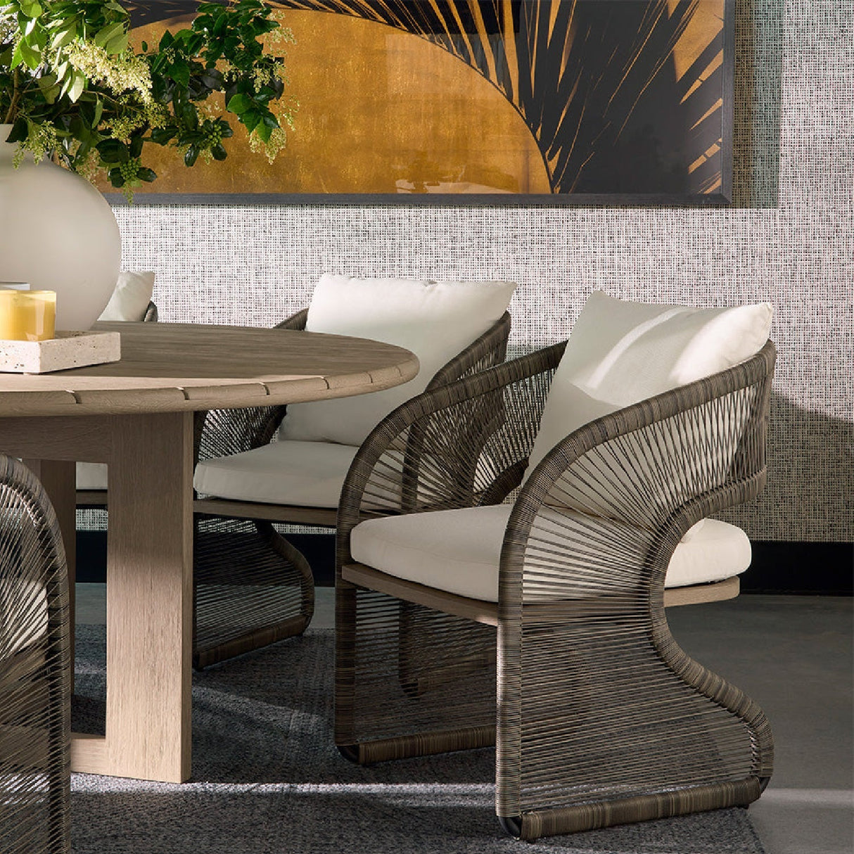 Gray Polyrod Indoor/Outdoor Dining Chair by Splendido Toulon, alternate view 10