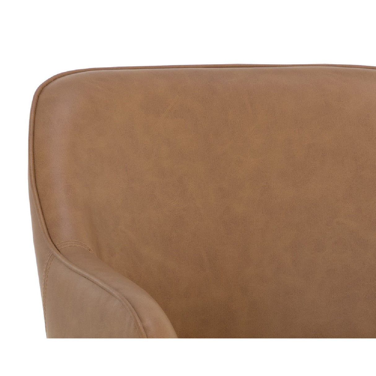 Curved-Back Leather Dining Armchair by Splendido Malachi Dining Chair, alternate view 13