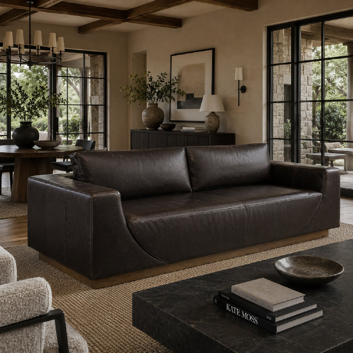 Italian Leather Sofa by Splendido Anakin, alternate view 10
