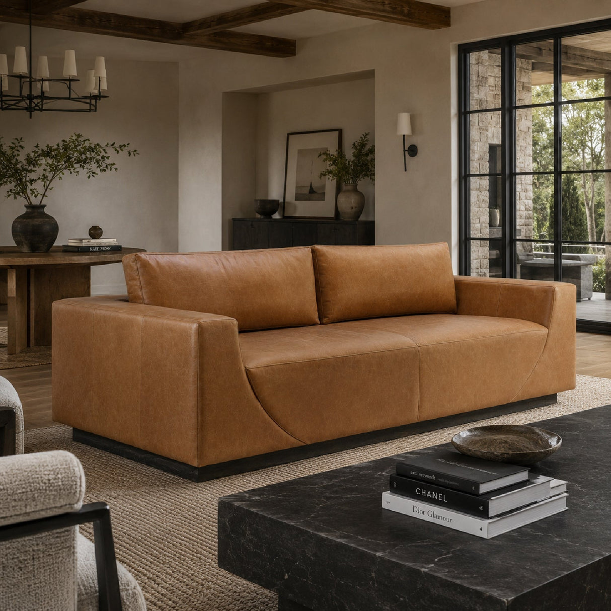 Italian Leather Sofa by Splendido Anakin, alternate view 2