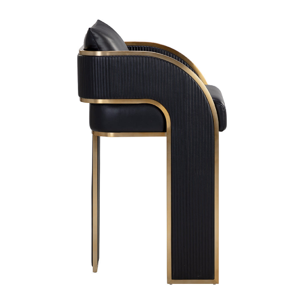 3-Legged Leather Bar Stool by Splendido Baz Barstool, alternate view 11