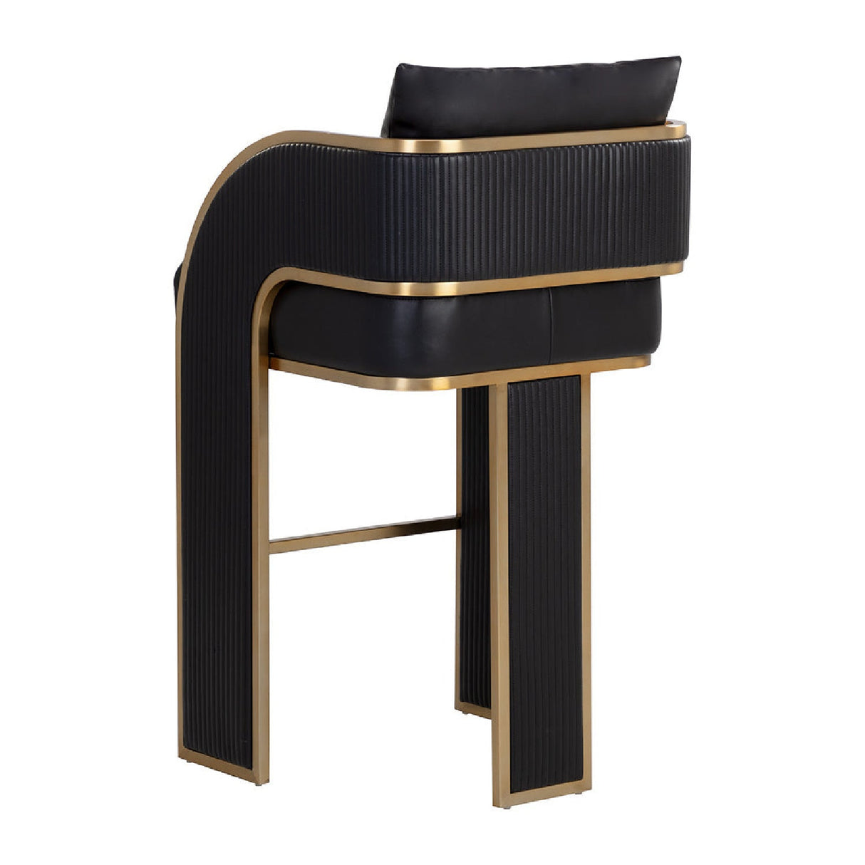 3-Legged Leather Bar Stool by Splendido Baz Barstool, alternate view 12