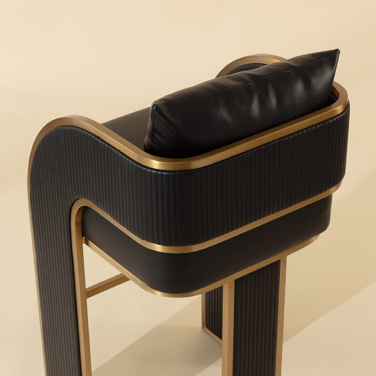 3-Legged Leather Bar Stool by Splendido Baz Barstool, alternate view 13