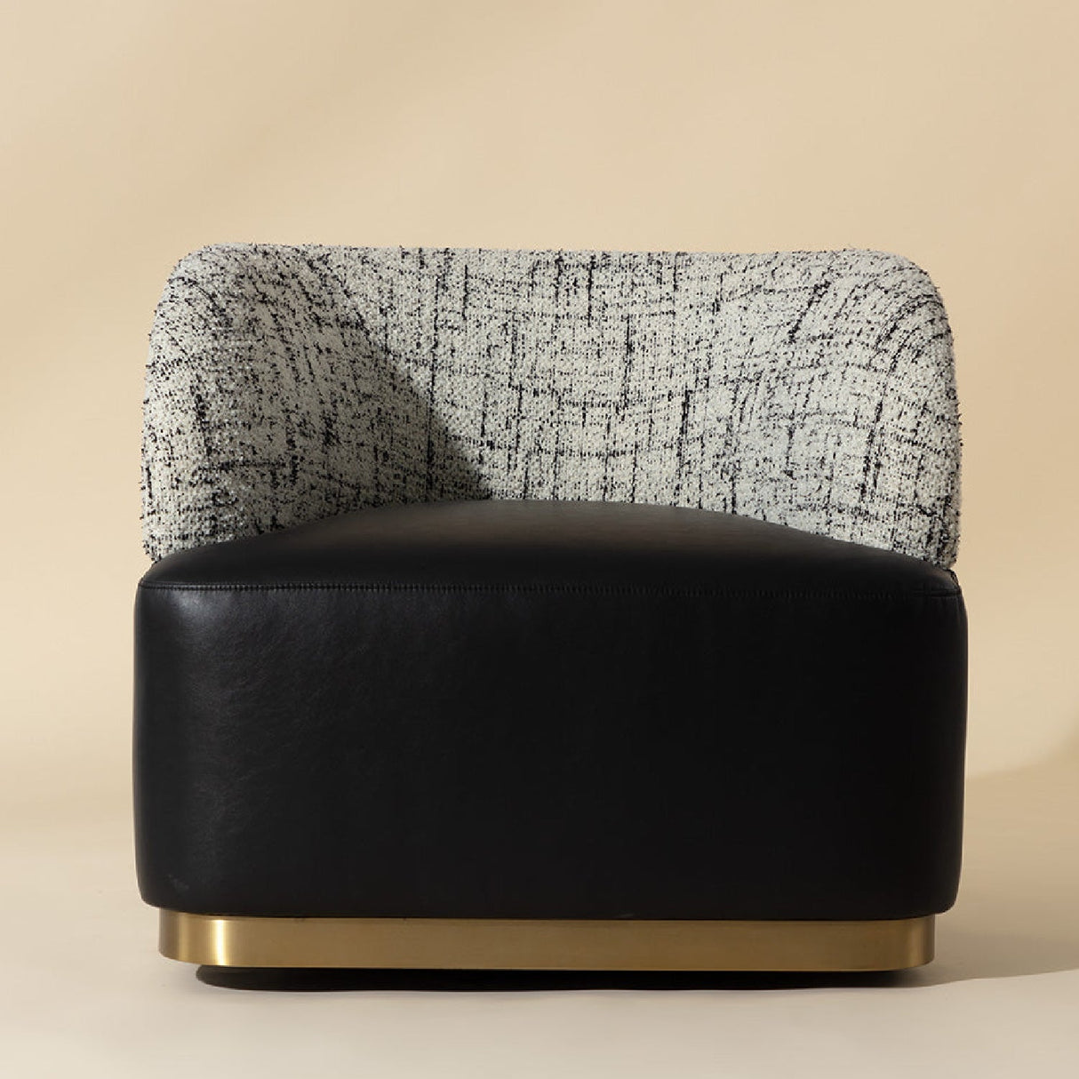 Leather Seat Swivel Lounge Chair by Splendido Brinda Accent Chair, alternate view 11