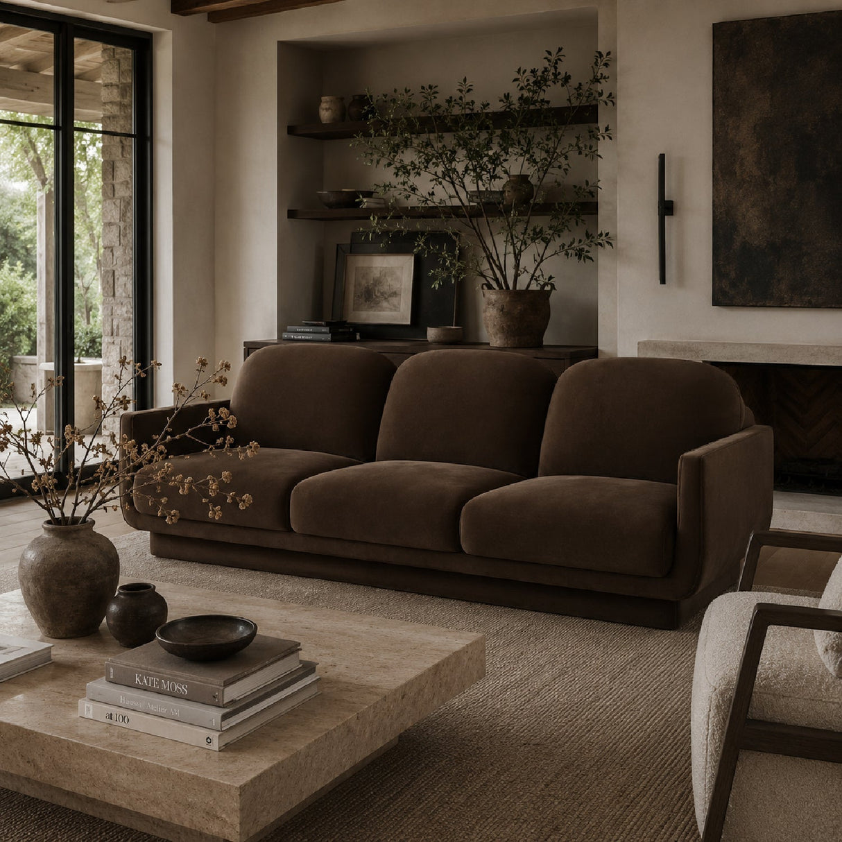 Retro Style Fabric Sofa by Splendido Everton, alternate view 8