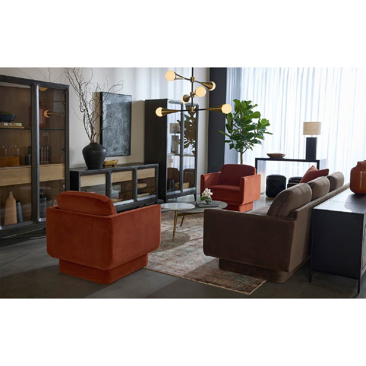 Retro Style Fabric Sofa by Splendido Everton, alternate view 12