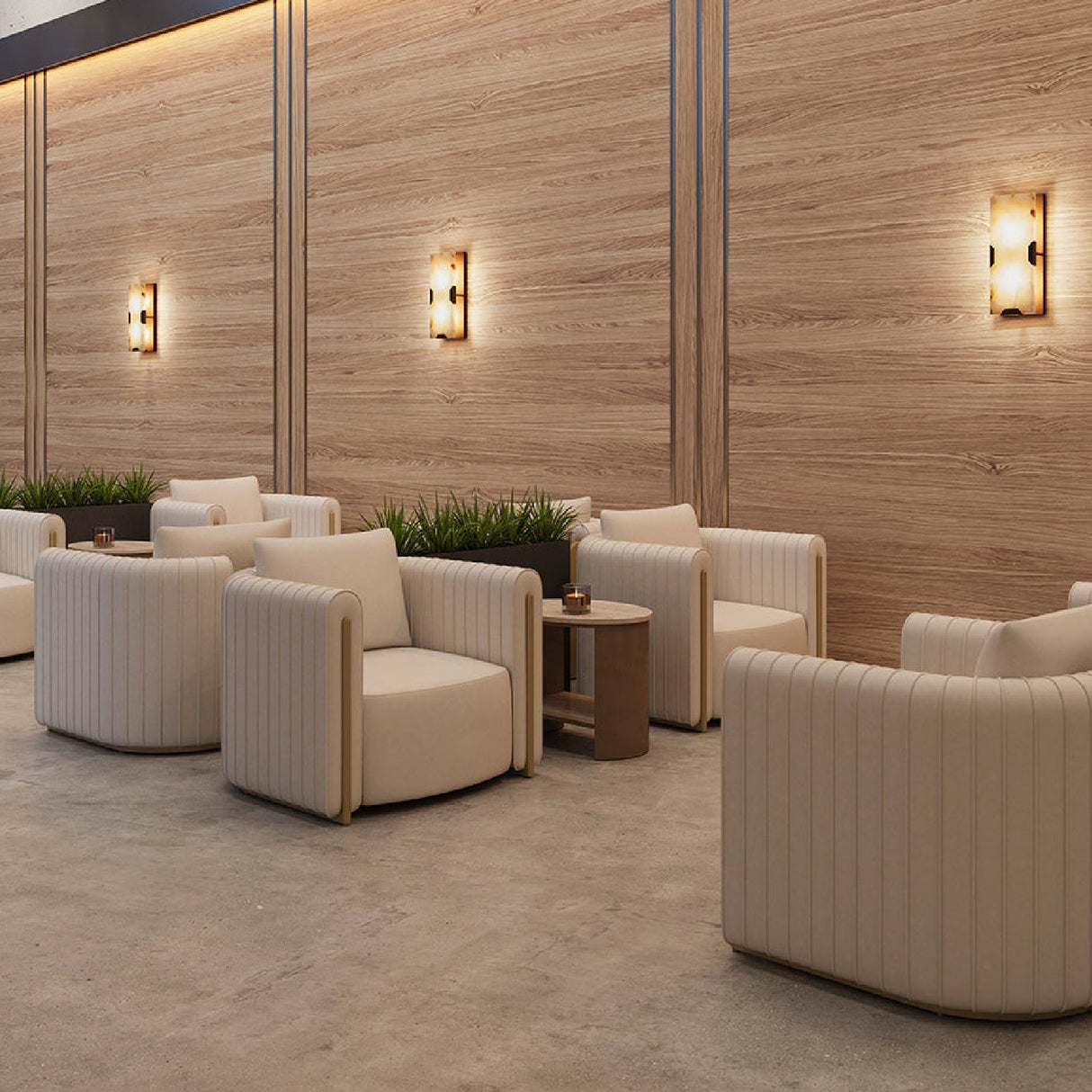Leather Channel-Piped Lounge Chair by Splendido Alix Accent Chair, alternate view 2