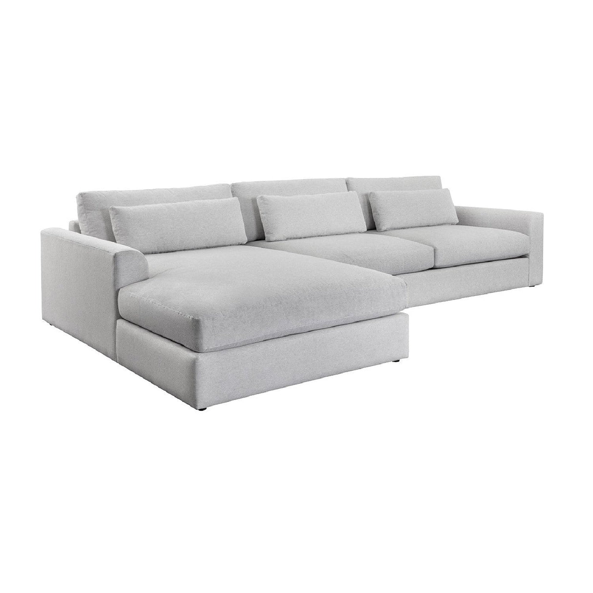 White Left Sofa Chaise by Splendido Merrick, alternate view 3